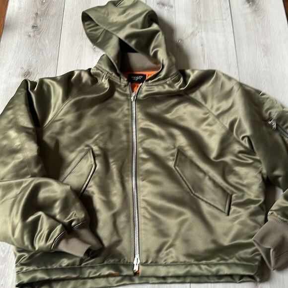 Fear Of God bomber jacket size M‎ sage/orange NWOT - Picture 7 of 11